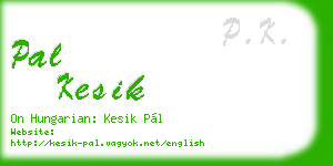 pal kesik business card